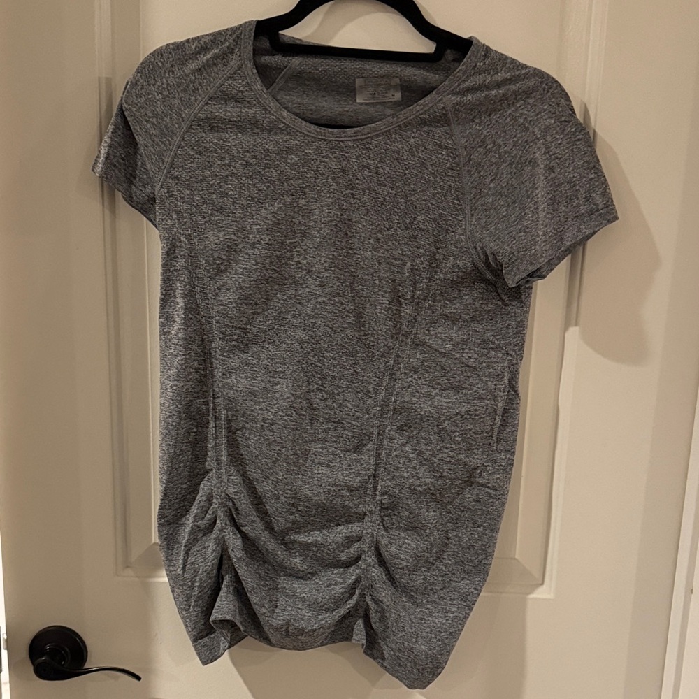 Athleta Charcoal Short Sleeve Tee
